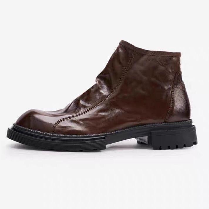 Brandy Leather Boots