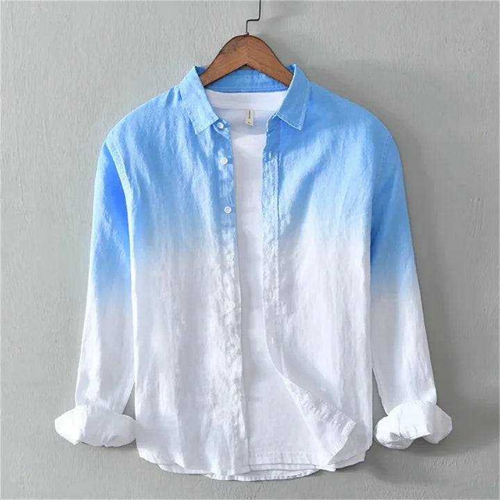 Aurora Crescent Linen Shirt