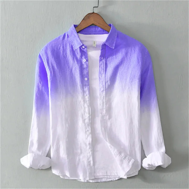 Aurora Crescent Linen Shirt